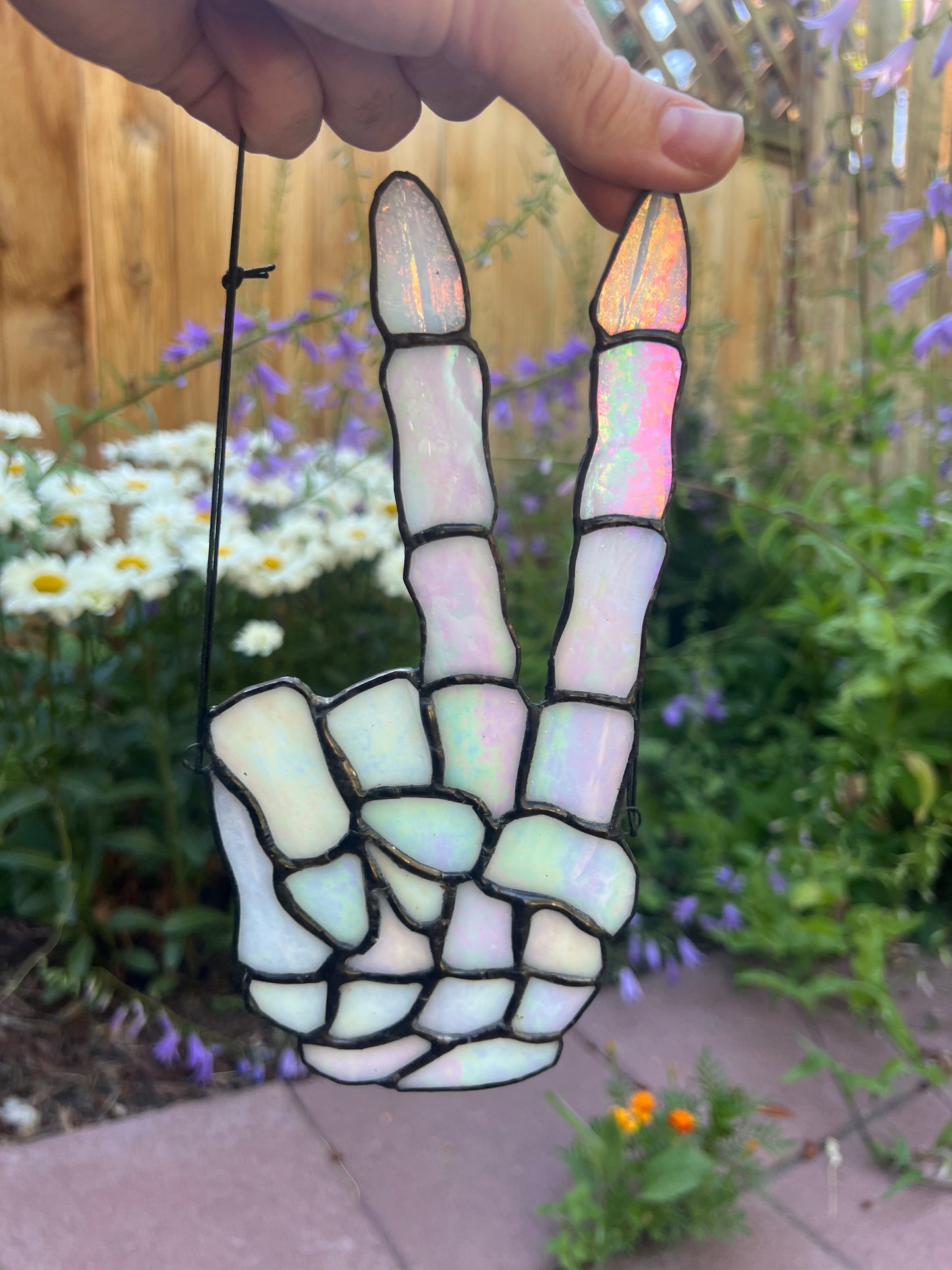 Skeleton Peace Sign